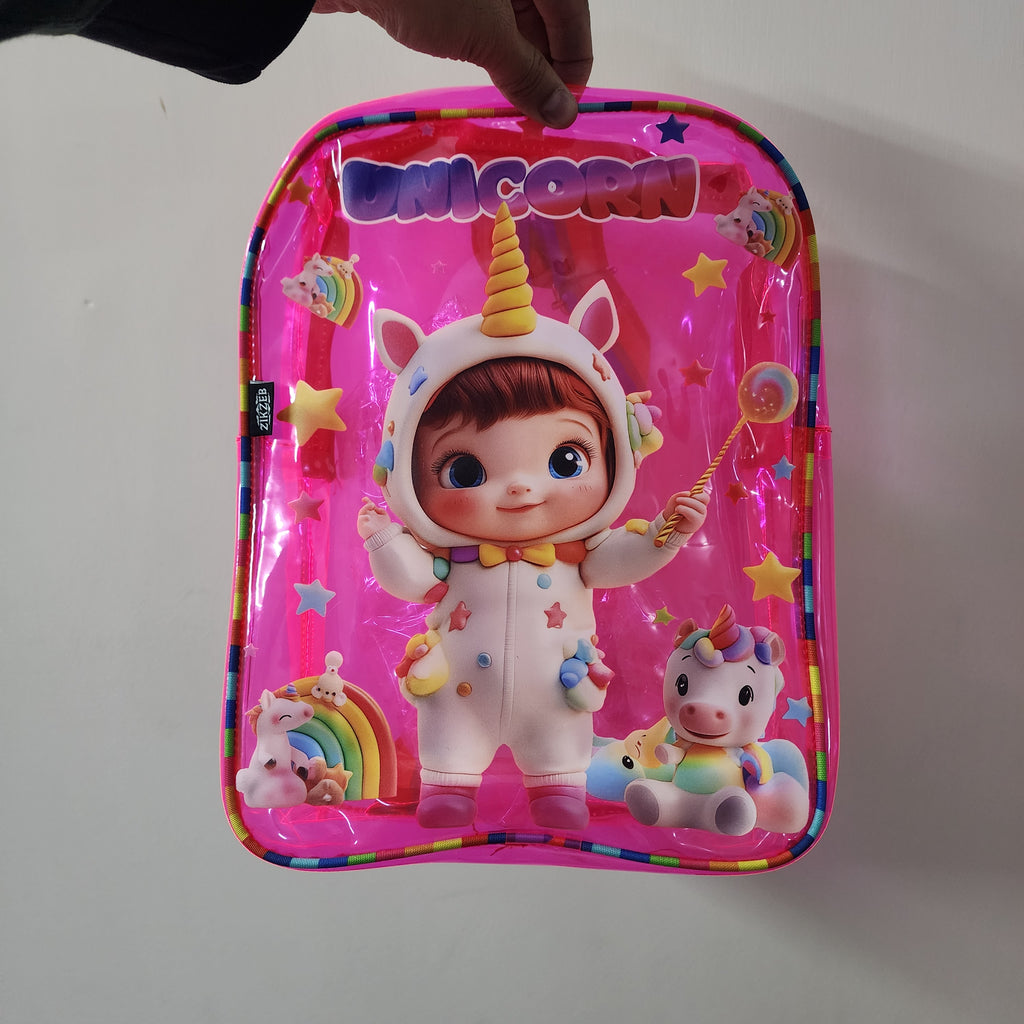 Jelly / Neon Colorfull Lightweight Backpack for Kids [ 12 X 8 X 4 ]