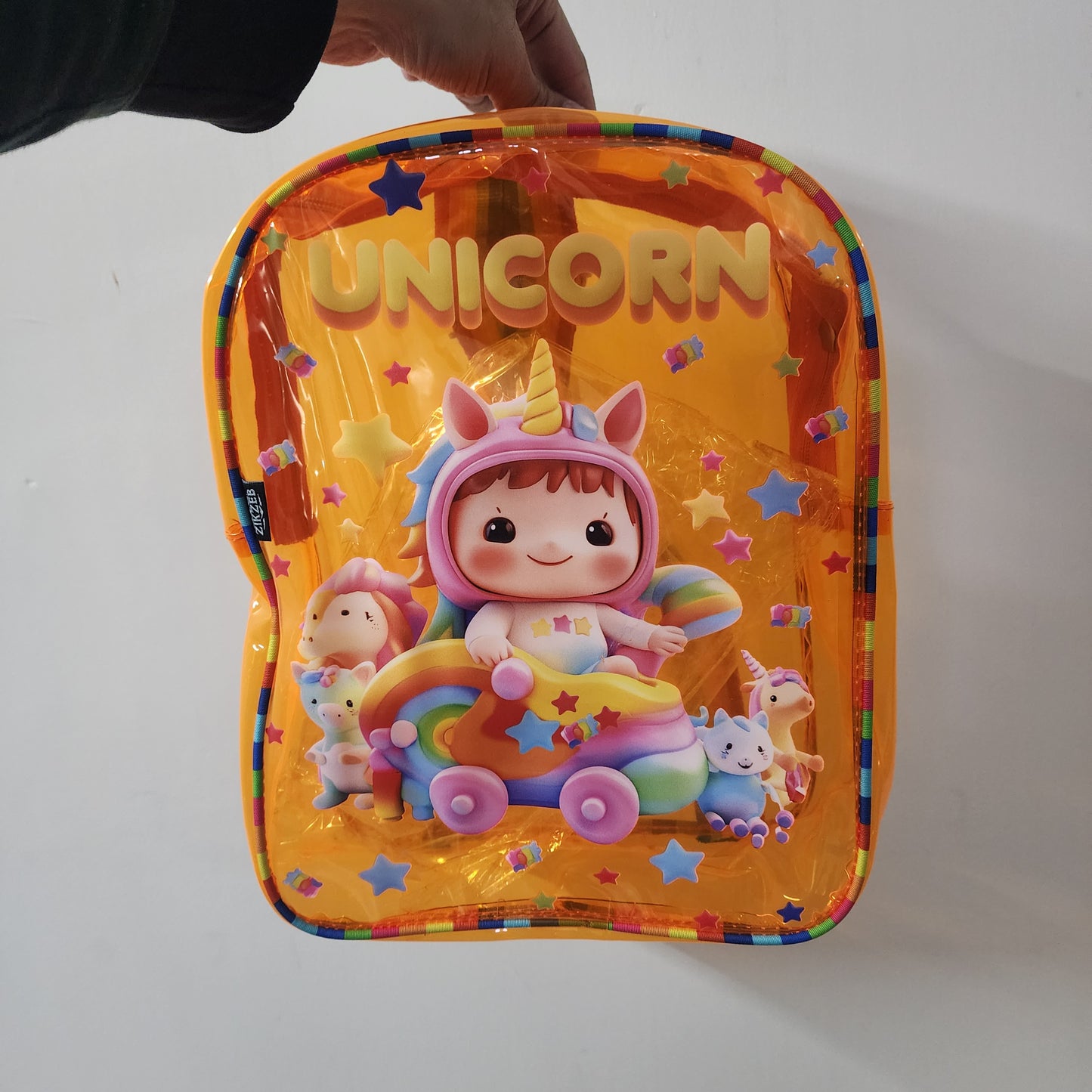 Jelly / Neon Colorfull Lightweight Backpack for Kids [ 12 X 8 X 4 ]
