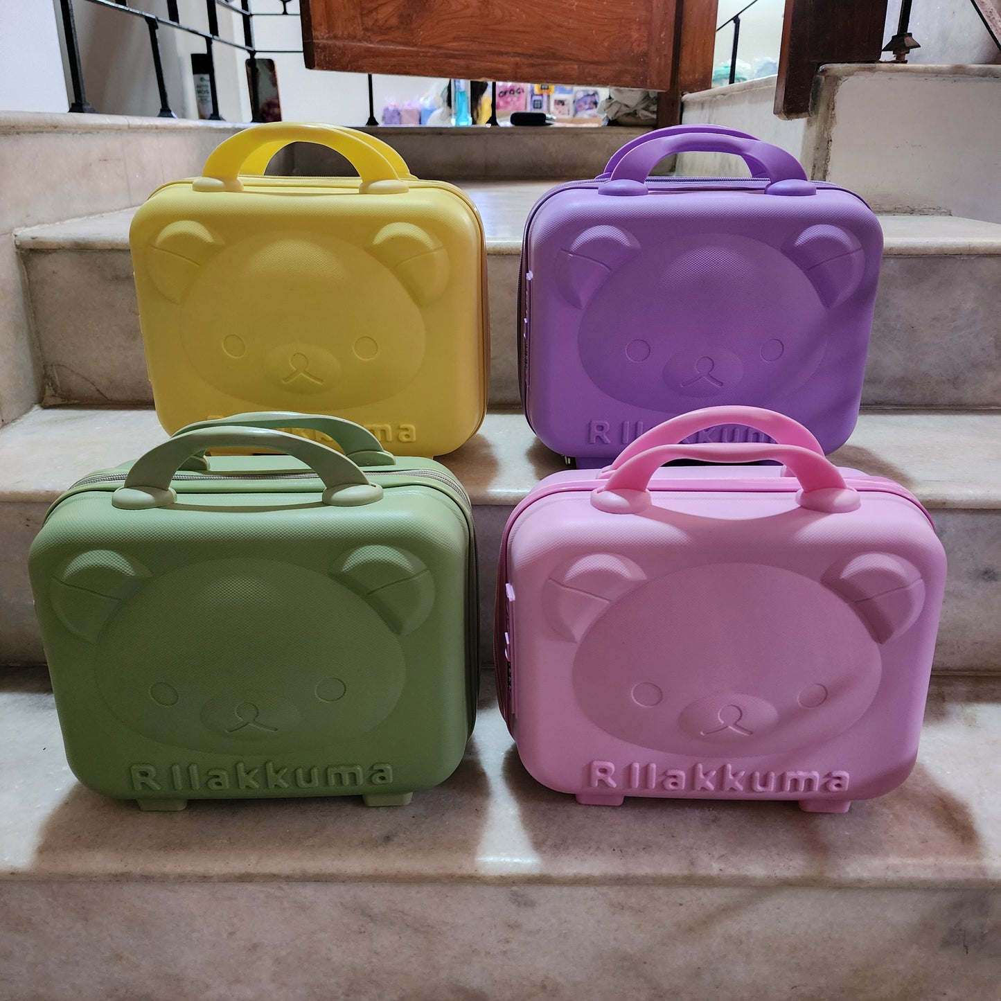 Mini Teddy Bear 🐻 Travell Suit Case with Strap & Lock