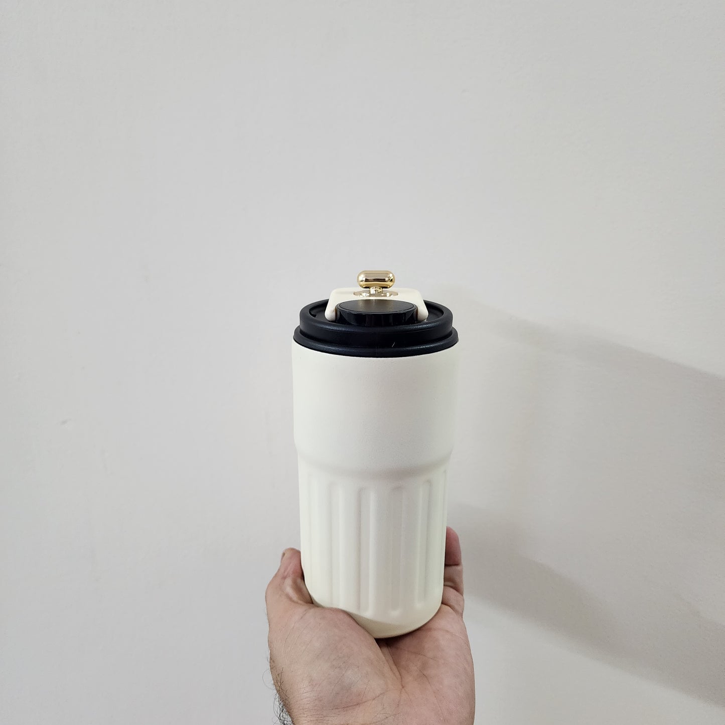 VACUUM COFFEE MUG STAINLESS STEEL [ 460ml ]